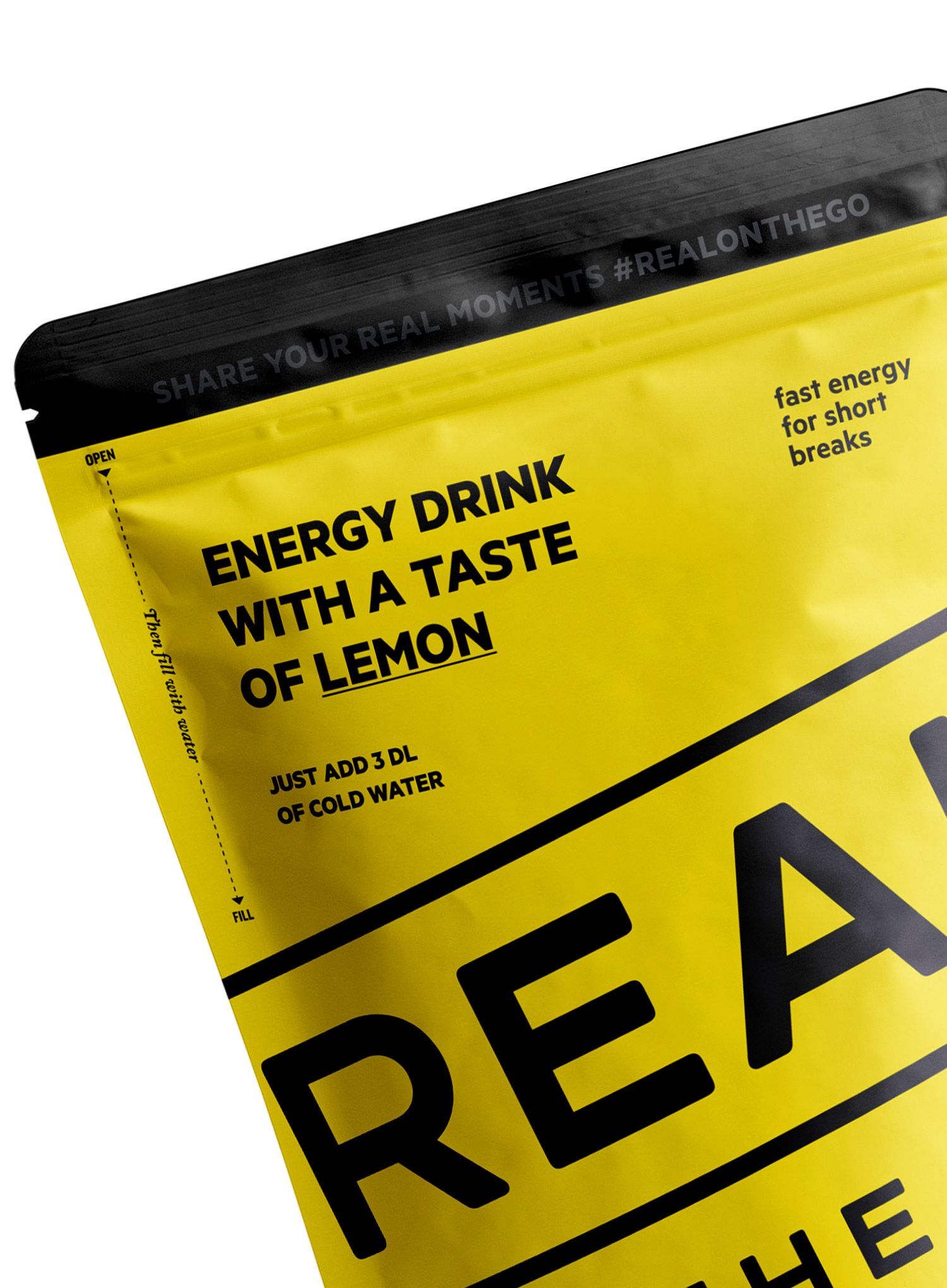 Energijska pijača Real Turmat Energy drink Taste of Lemon 330 ml