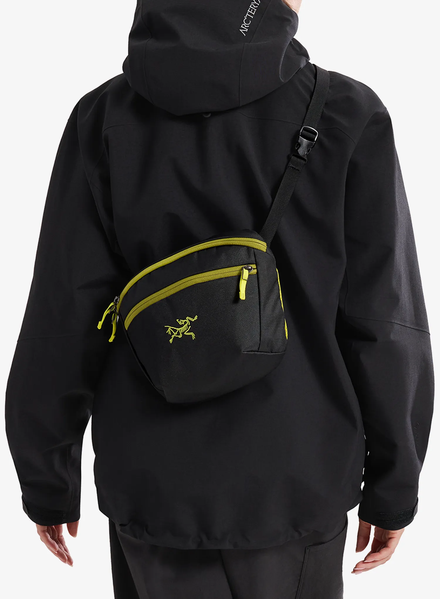 Torbica za okoli pasu Arcteryx Mantis 2 Waist Pack - black/olive moss