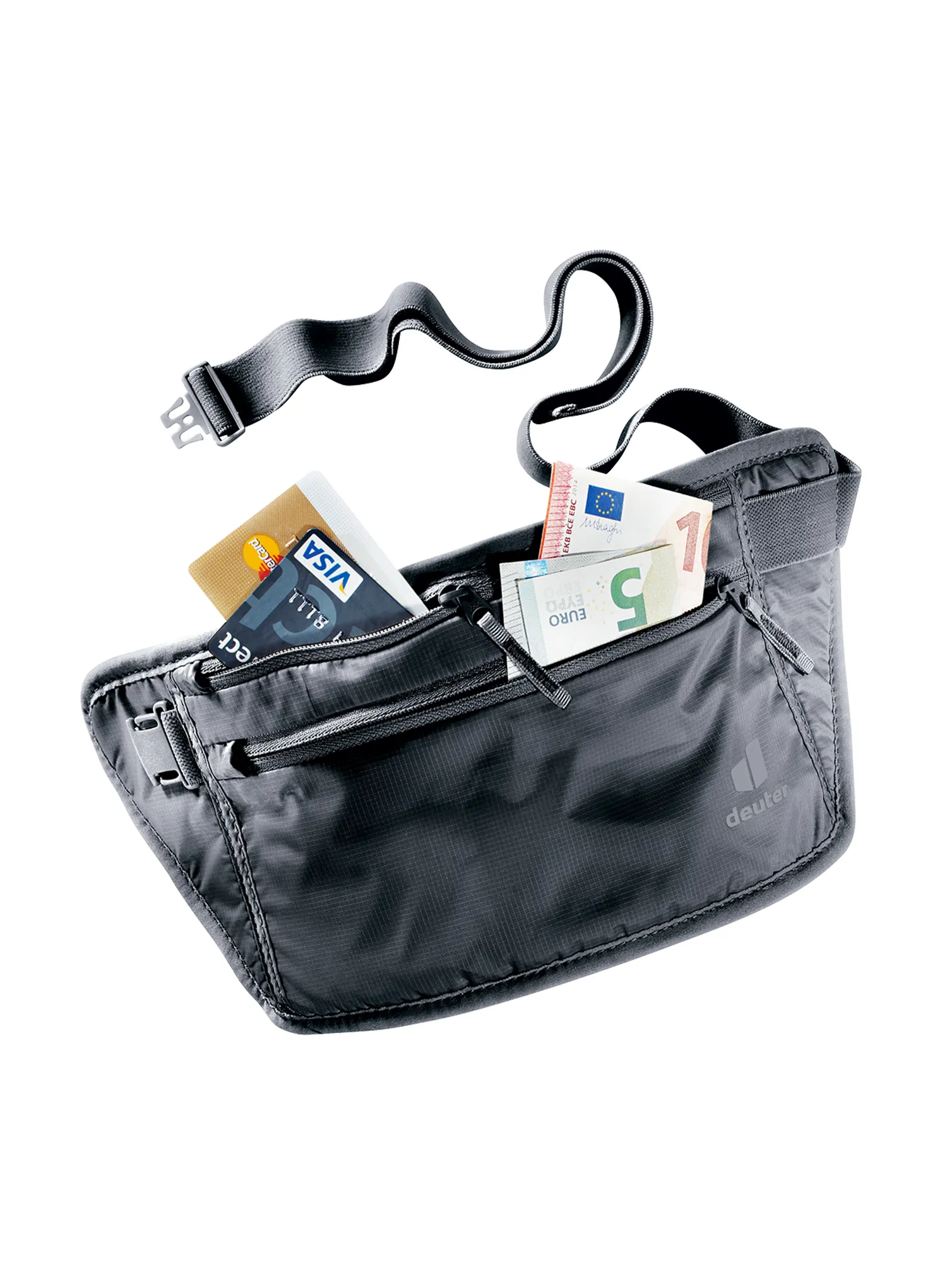 Torbica za okoli pasu Deuter Security Money Belt II - blk/blk