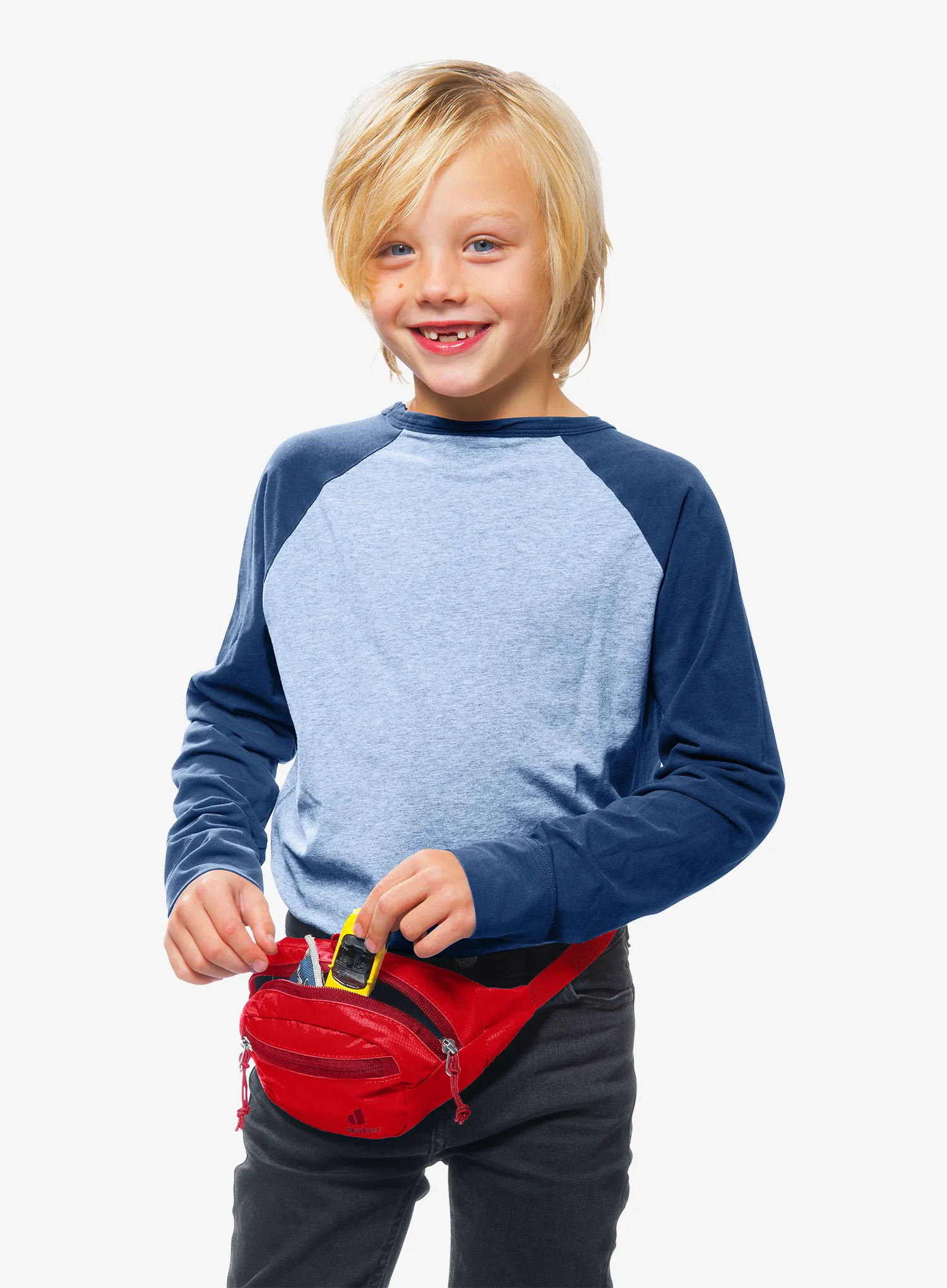 Otroška torbica za okoli pasu Deuter Junior Belt - cherry