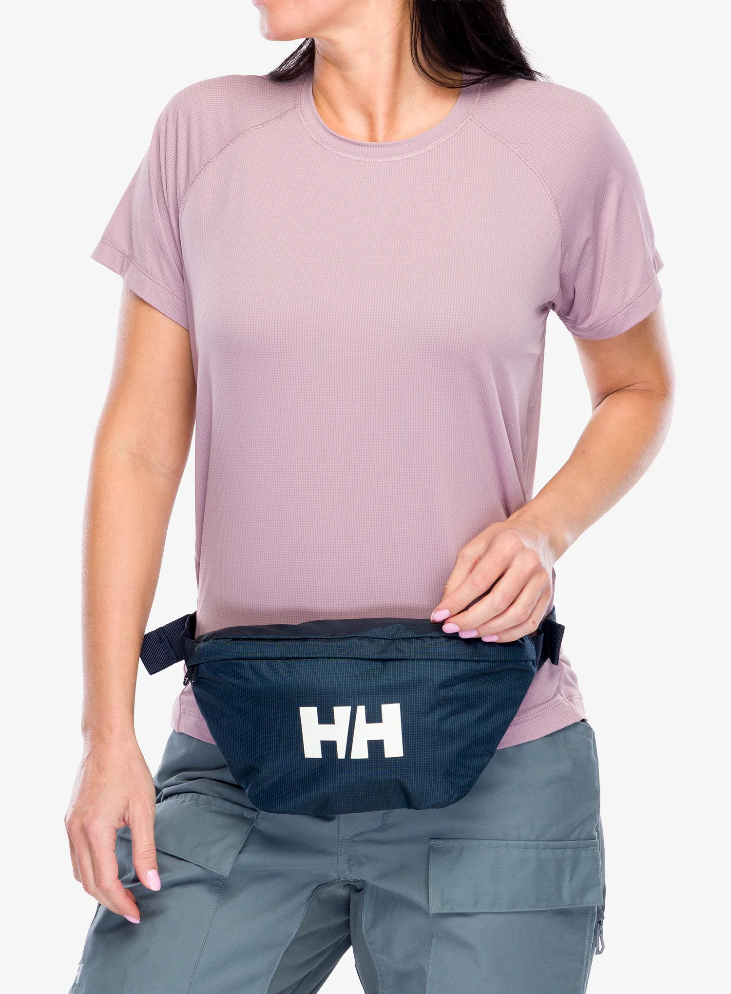 Torbica za okoli pasu Helly Hansen Logo Waist Bag - navy/vaporous grey/gum