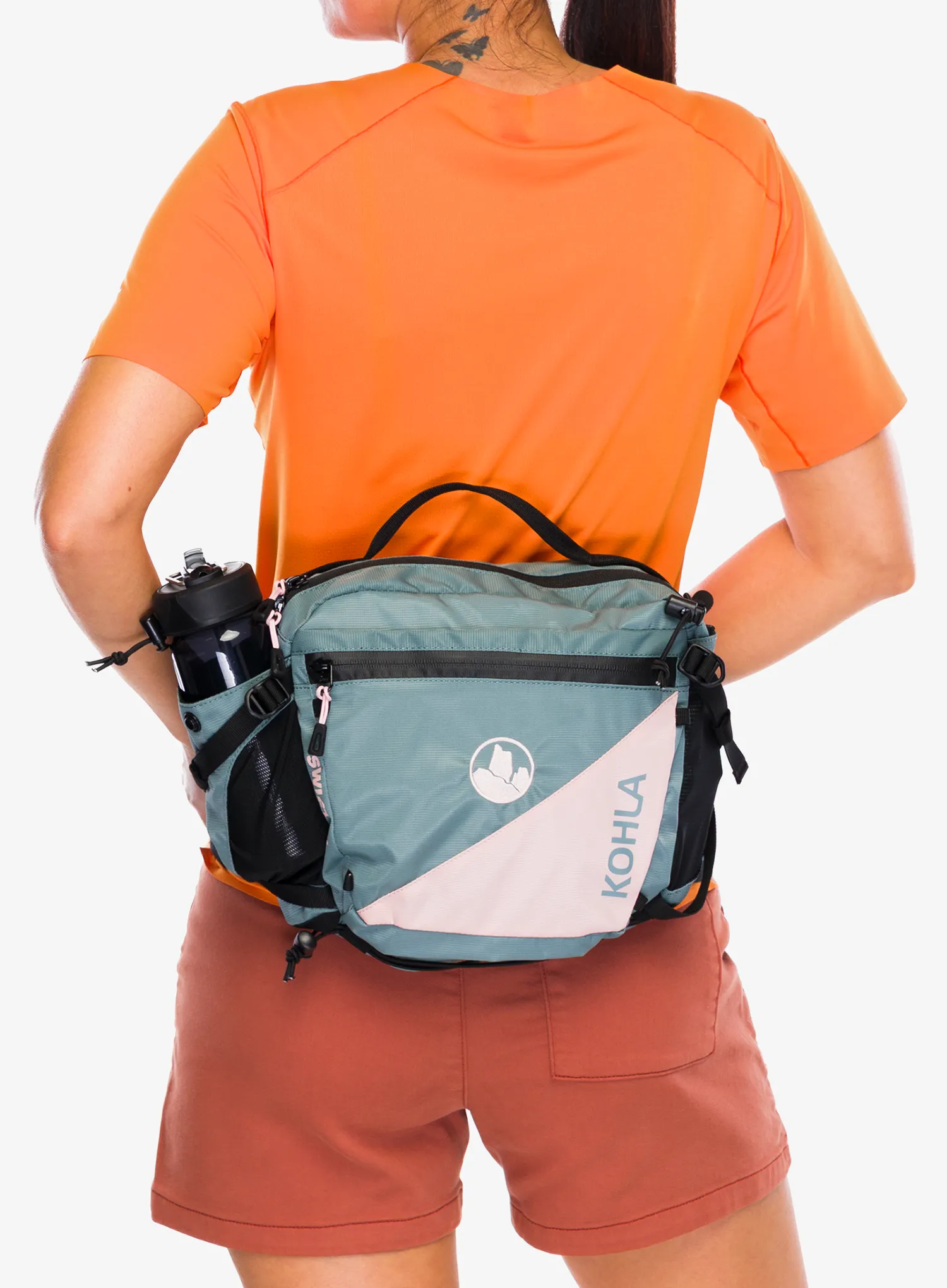 Torbica za okoli pasu Kohla Swift 5L - stormy sea/bleached mauve