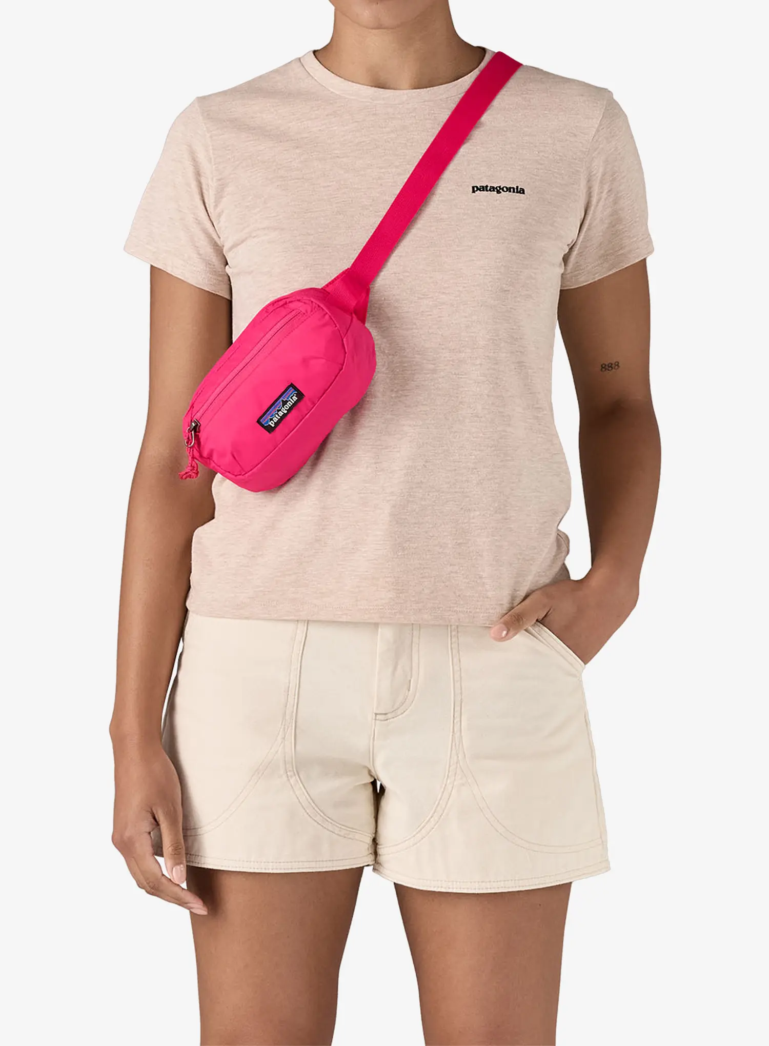 Torbica za okoli pasu Patagonia Terravia Mini Hip Pack - luminous pink