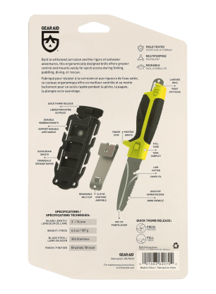 Taktični nož GearAid Tanu Dive and Rescue - grey