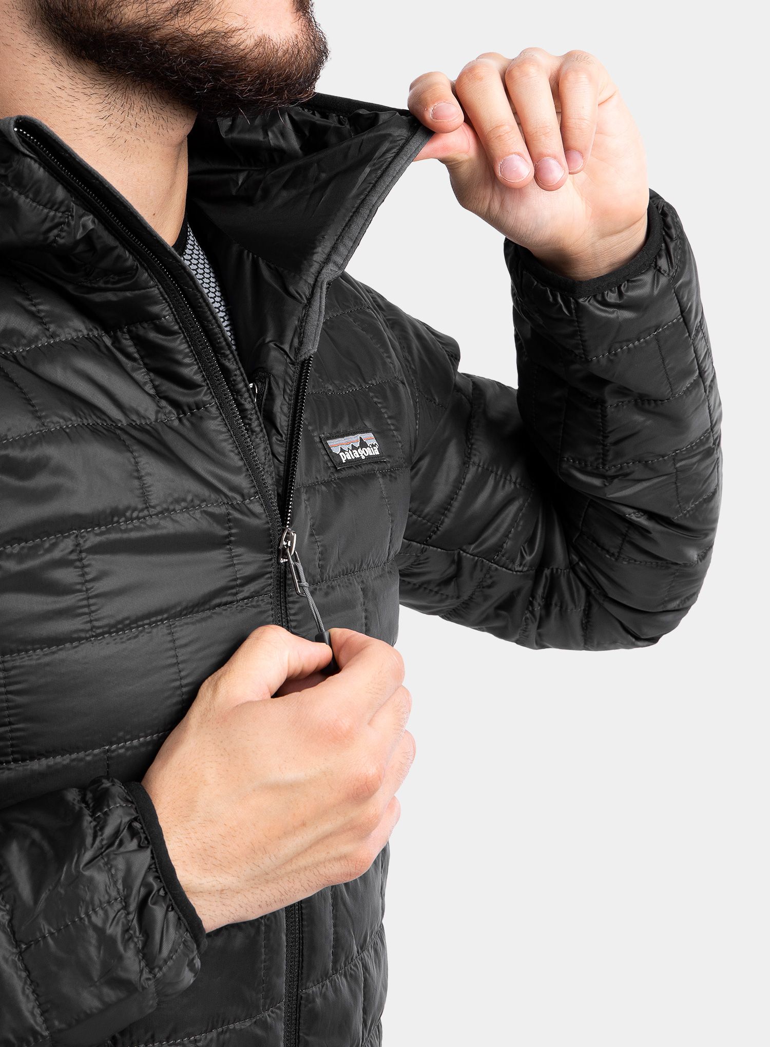 Moška jakna Patagonia Nano Puff Hoody - black