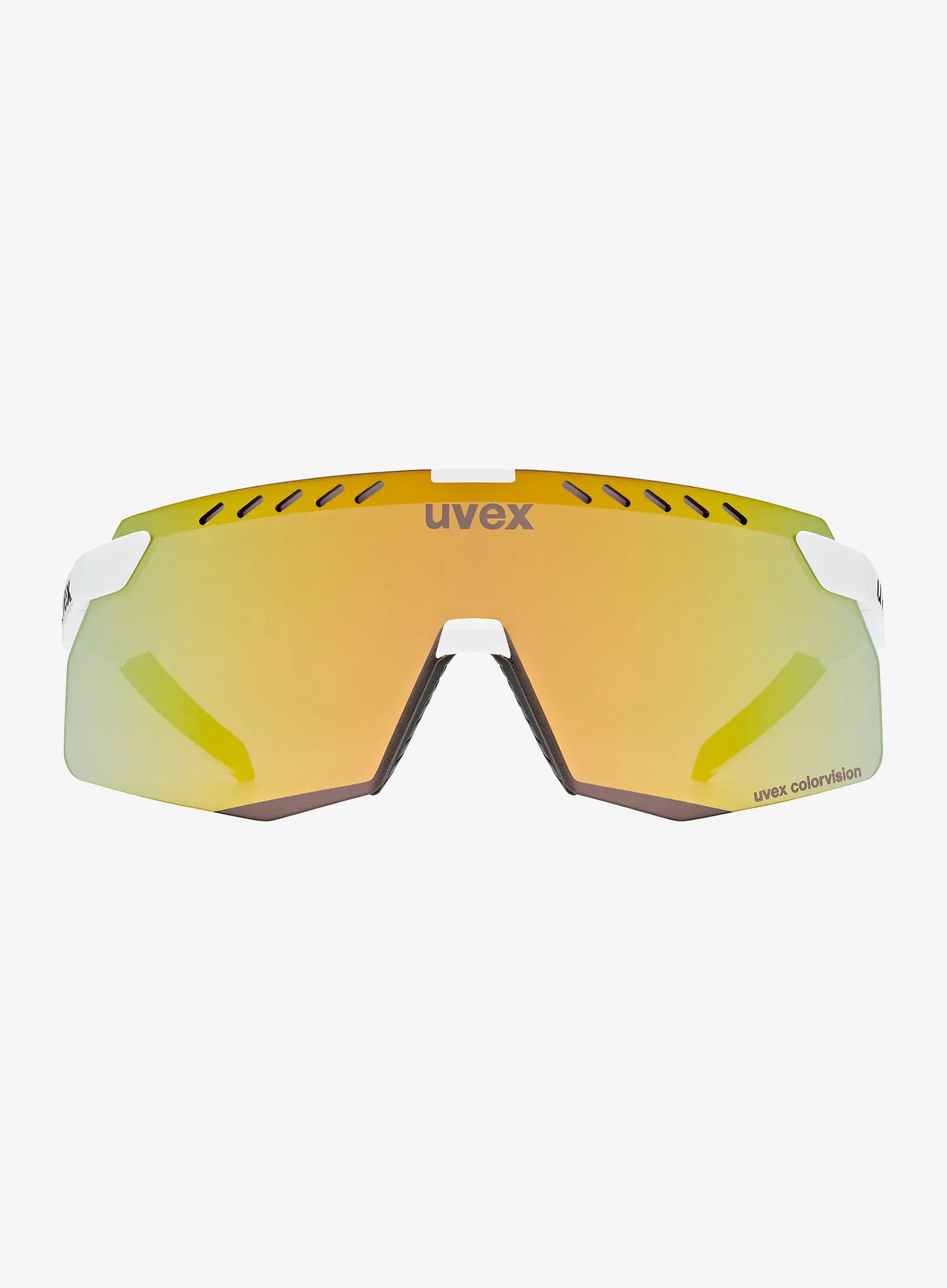 Kolesarska očala Uvex Pace Stage S CV - white matt/mirror yellow