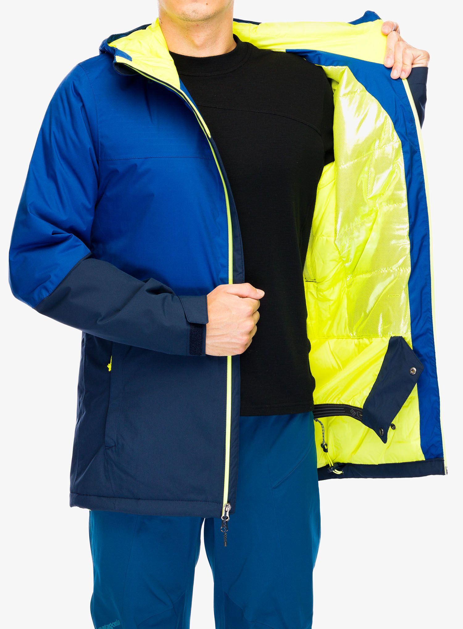 Smučarska jakna Columbia Iceberg Point II Jacket - collegiate navy/mountain blue