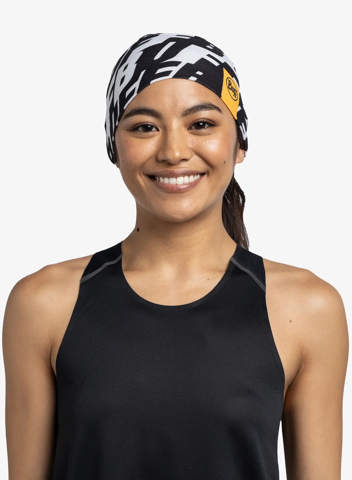 Naglavni trak Buff Coolnet UV Wide Headband - logo multi