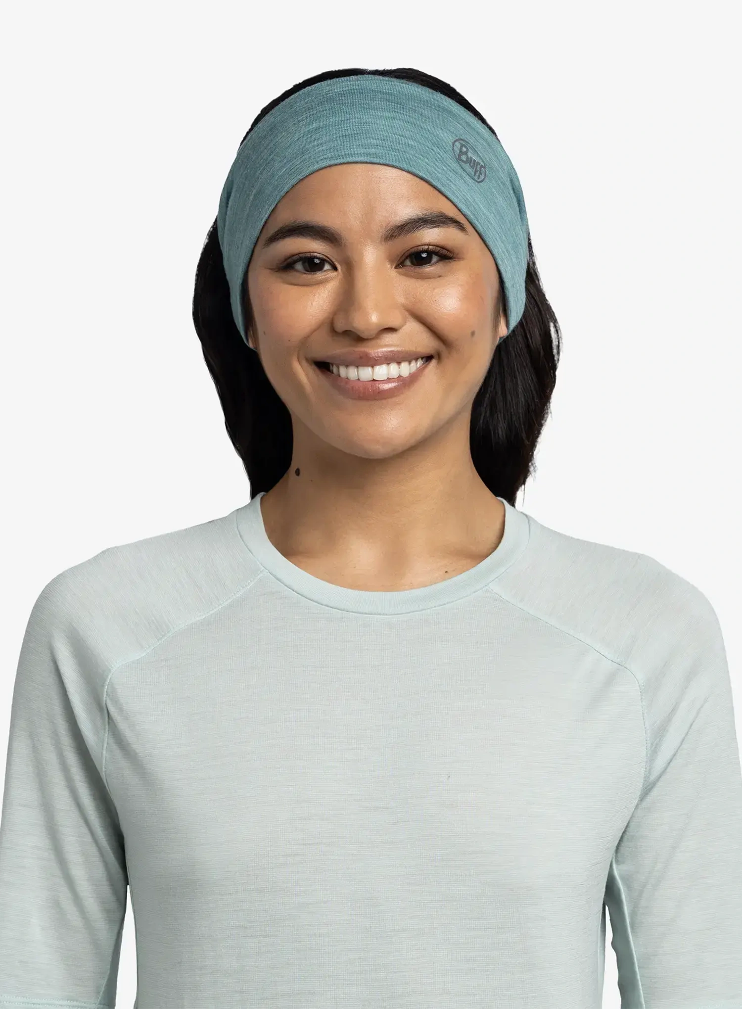 Naglavni trak Buff Merino Lightweight Headband - solid pool