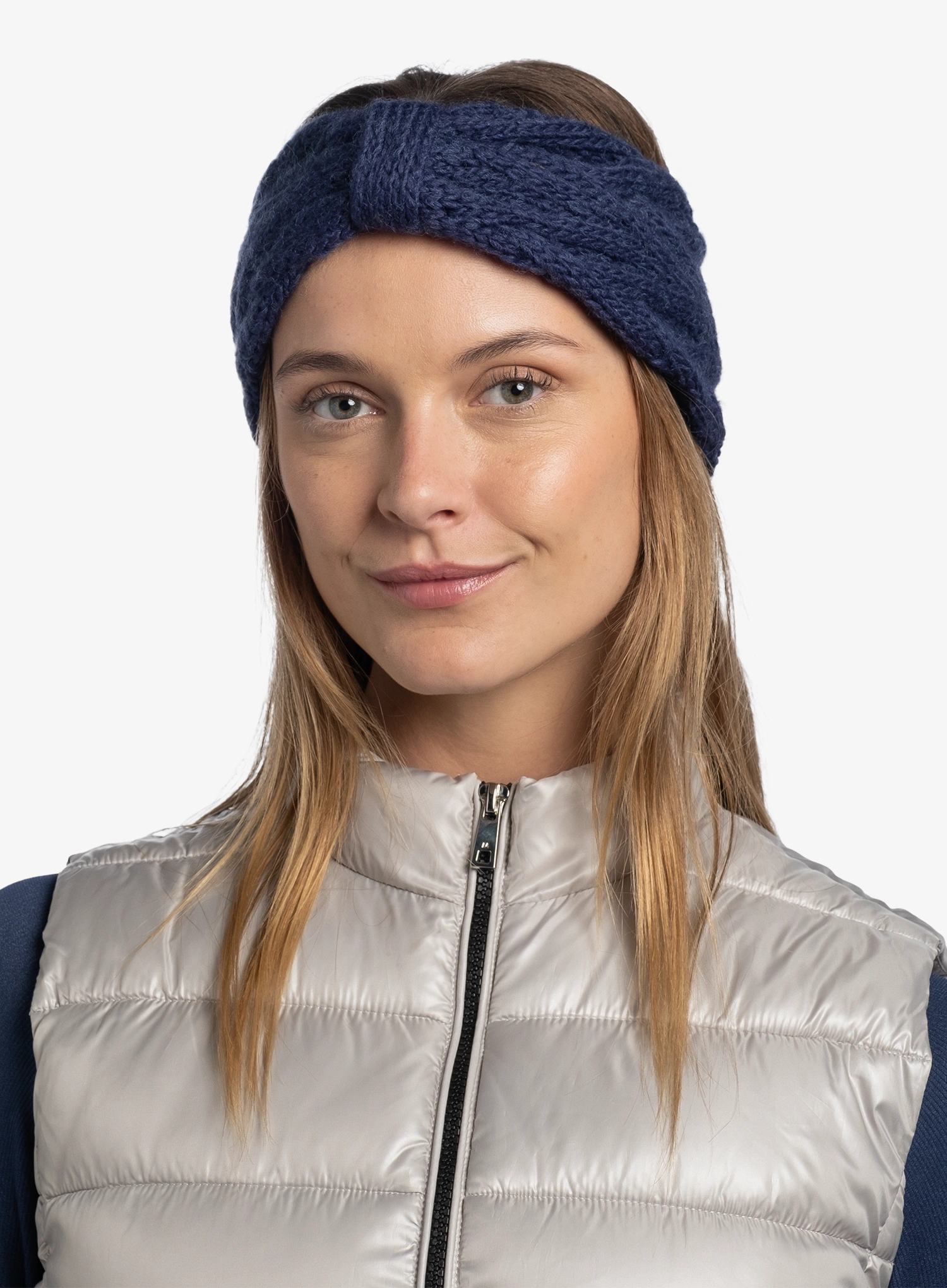 Ženski naglavni trak Buff Knitted&Fleece Headband Caryn - midnight