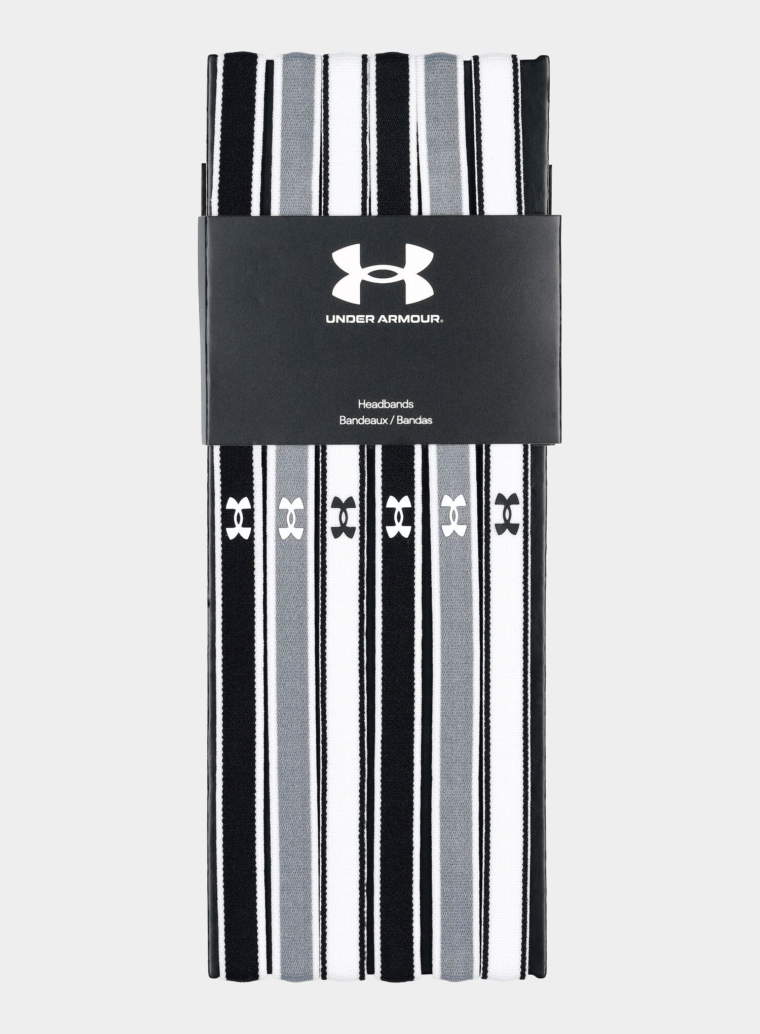 Ženski športni naglavni trak Under Armour Mini Headband (6pk) - black/steel/white