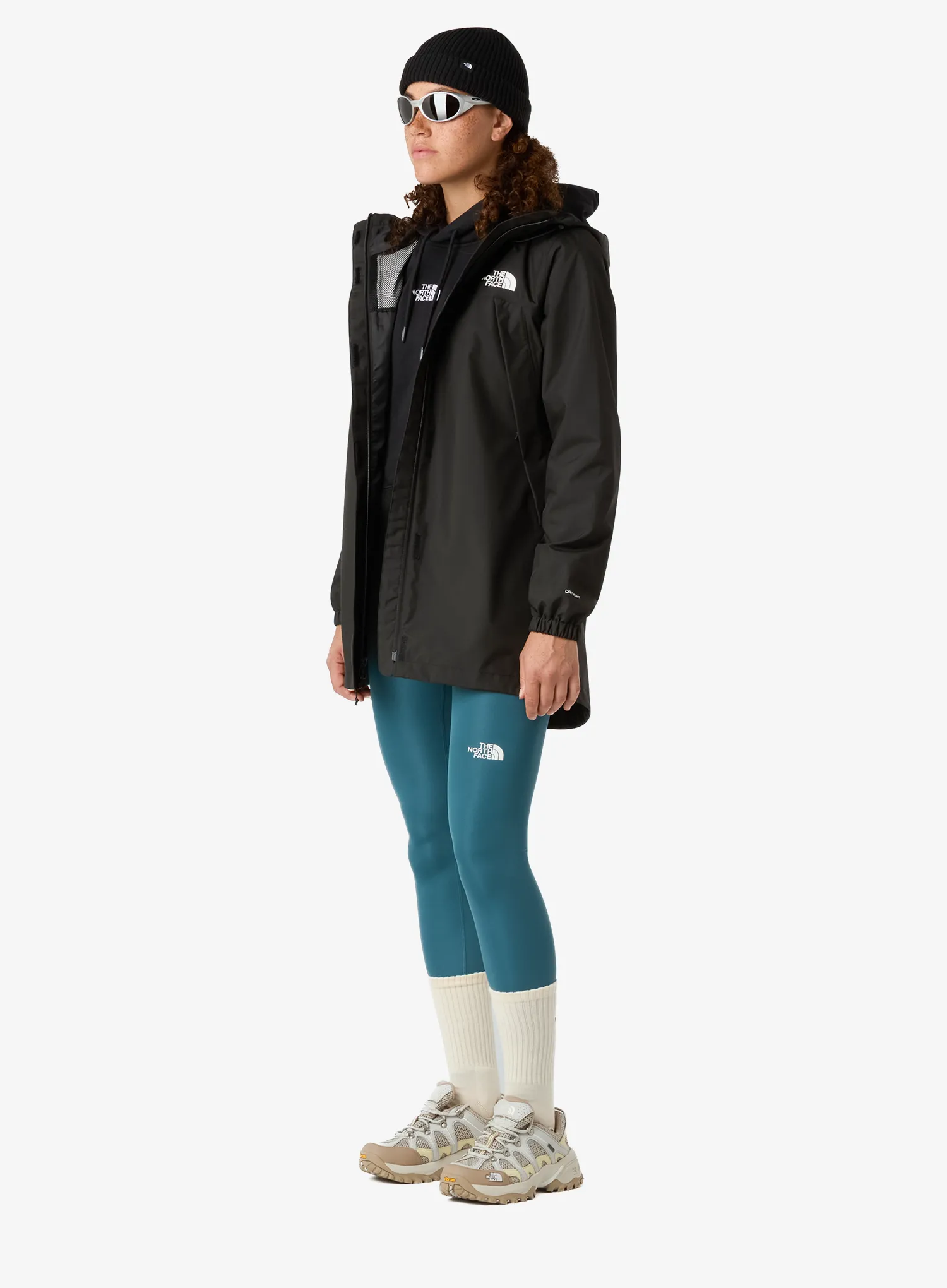 Ženska nepremočljiva jakna The North Face Antora Rain Parka - tnf black