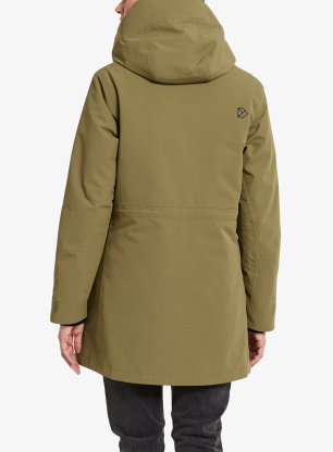 Ženska zimska jakna Didriksons Harriet Parka - olive green