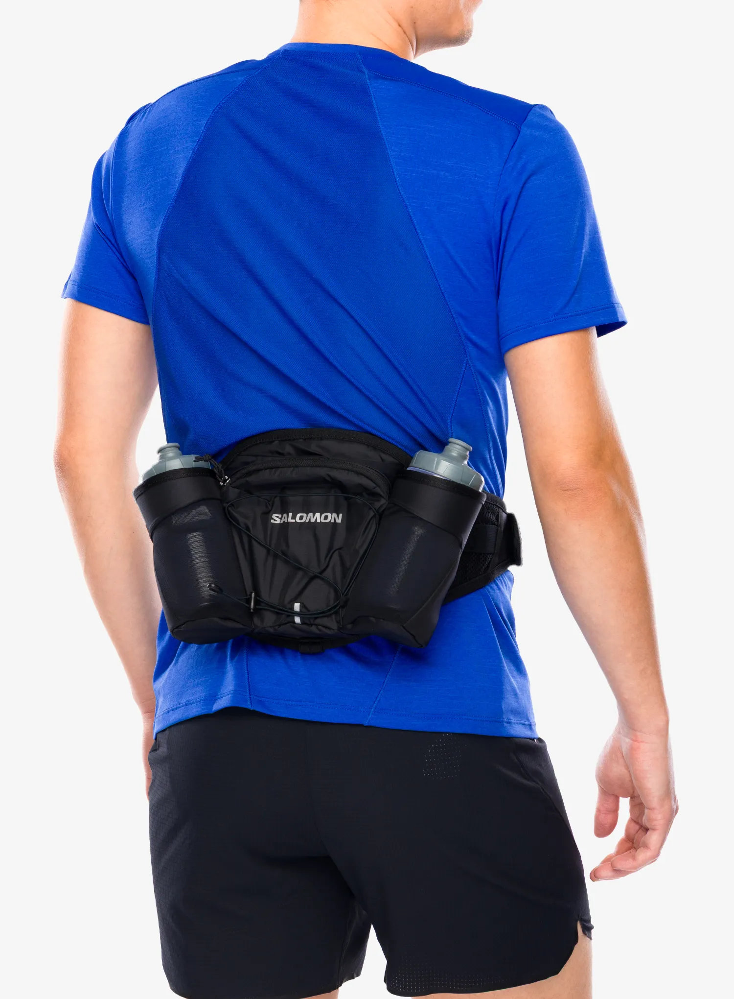 Tekaški pas Salomon Cross Belt 2 Bottles - ebony/black