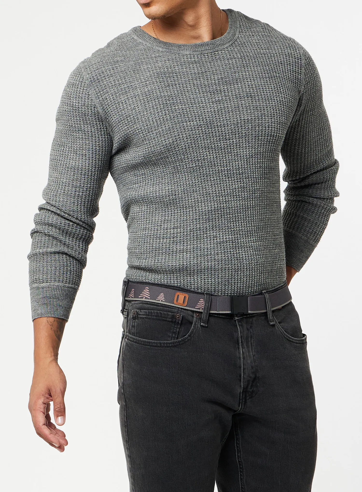 Pas za hlače Arcade Blackwood Slim - charcoal/blush