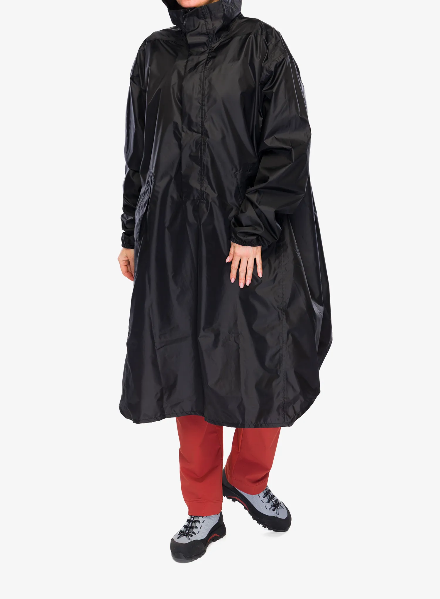 Dežni plašč CMP Melle Unisex Poncho Fix Hood - nero