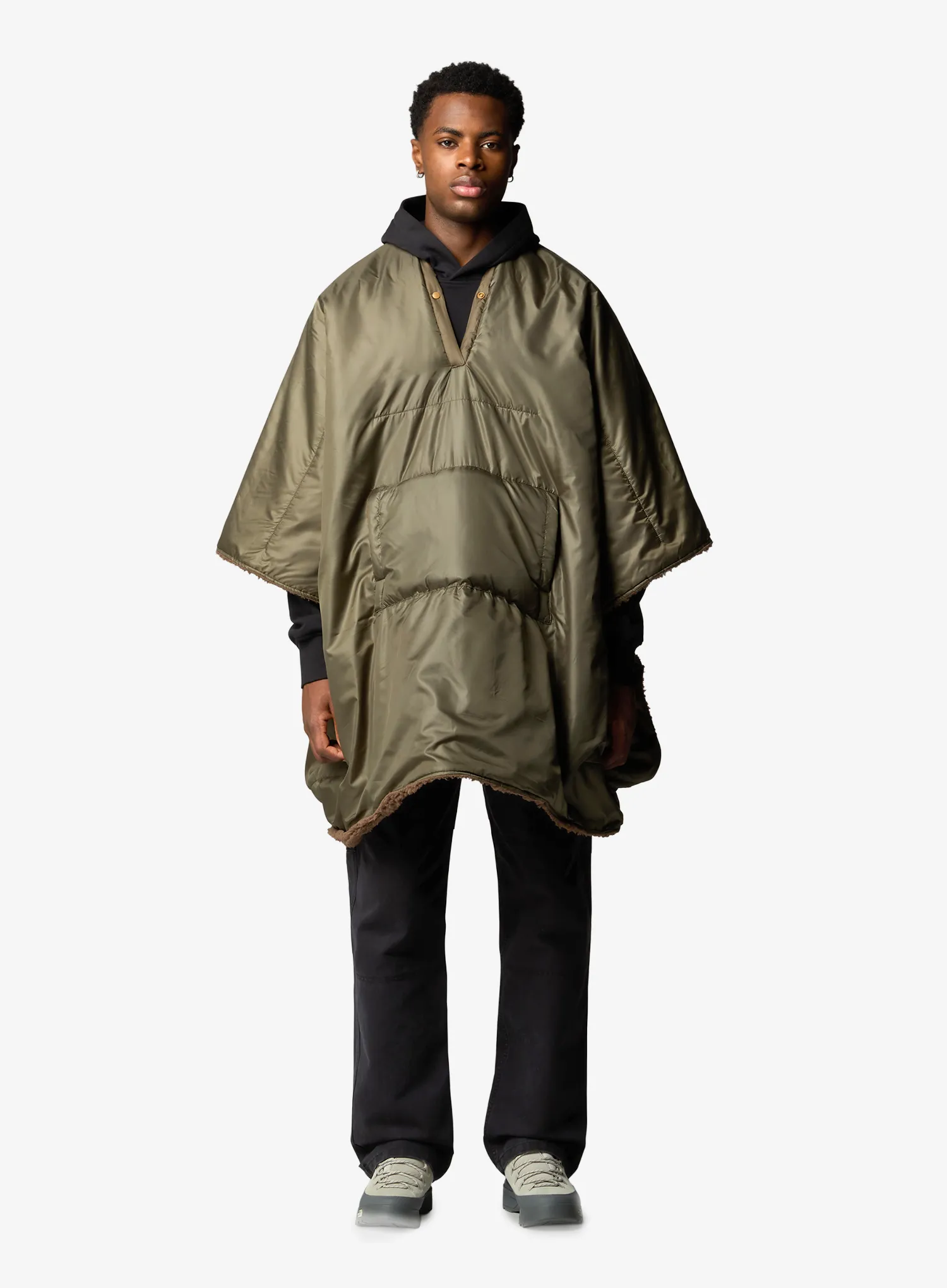 Dežni plašč The North Face Wawona Fuzzy Blanket - taupe green/smokey