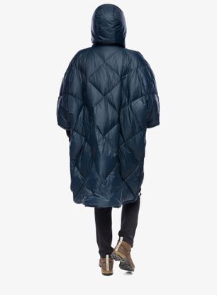 Dežni plašč Therm a Rest Honcho Poncho Down - outspace blue