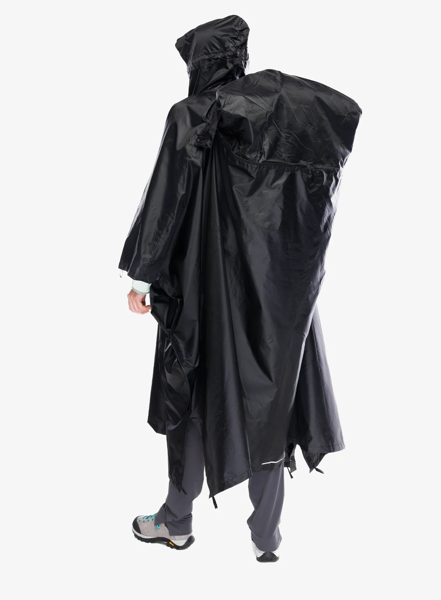 Dežni plašč Viking Vesper Backpack - black
