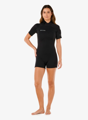 Ženska neoprenska obleka Rip Curl Trad Back Zip 22Fl Springsuit - black