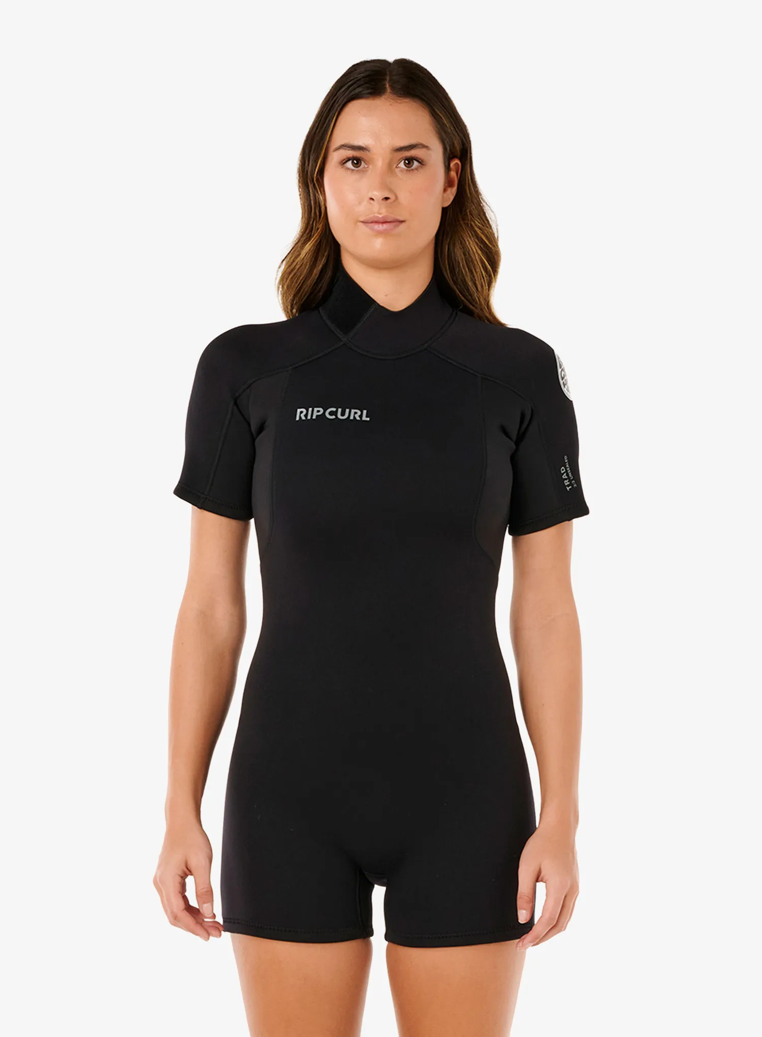 Ženska neoprenska obleka Rip Curl Trad Back Zip 22Fl Springsuit - black