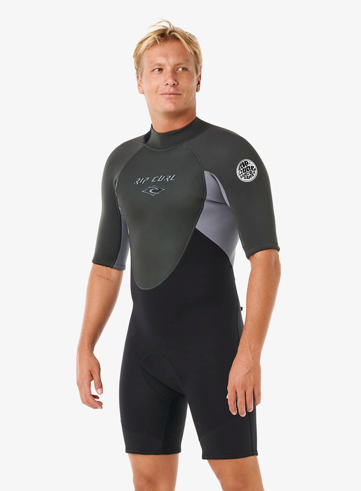 Moška neoprenska obleka Rip Curl Omega Back Zip Springsuit - grey