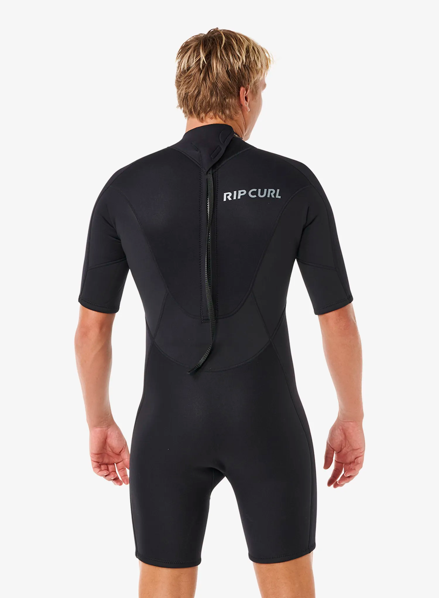 Moška neoprenska obleka Rip Curl Trad Back Zip SS Springsuit - black