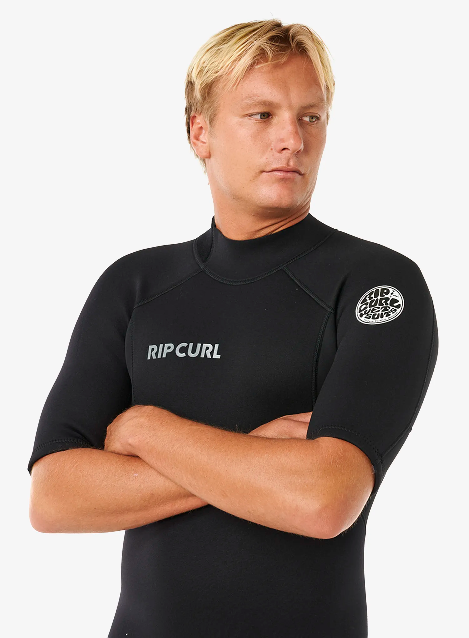 Moška neoprenska obleka Rip Curl Trad Back Zip SS Springsuit - black