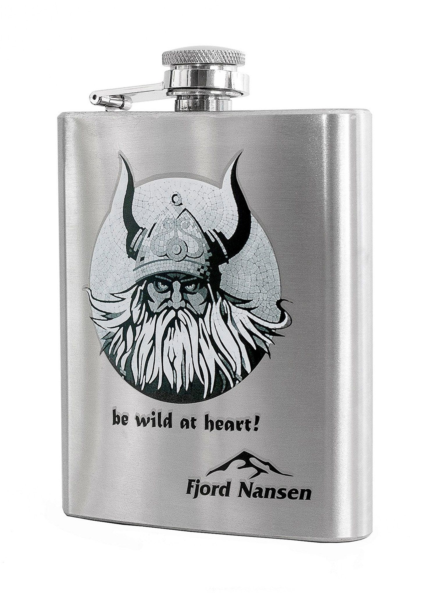 Prisrčnica Fjord Nansen Vill Viking Hip Flask - silver