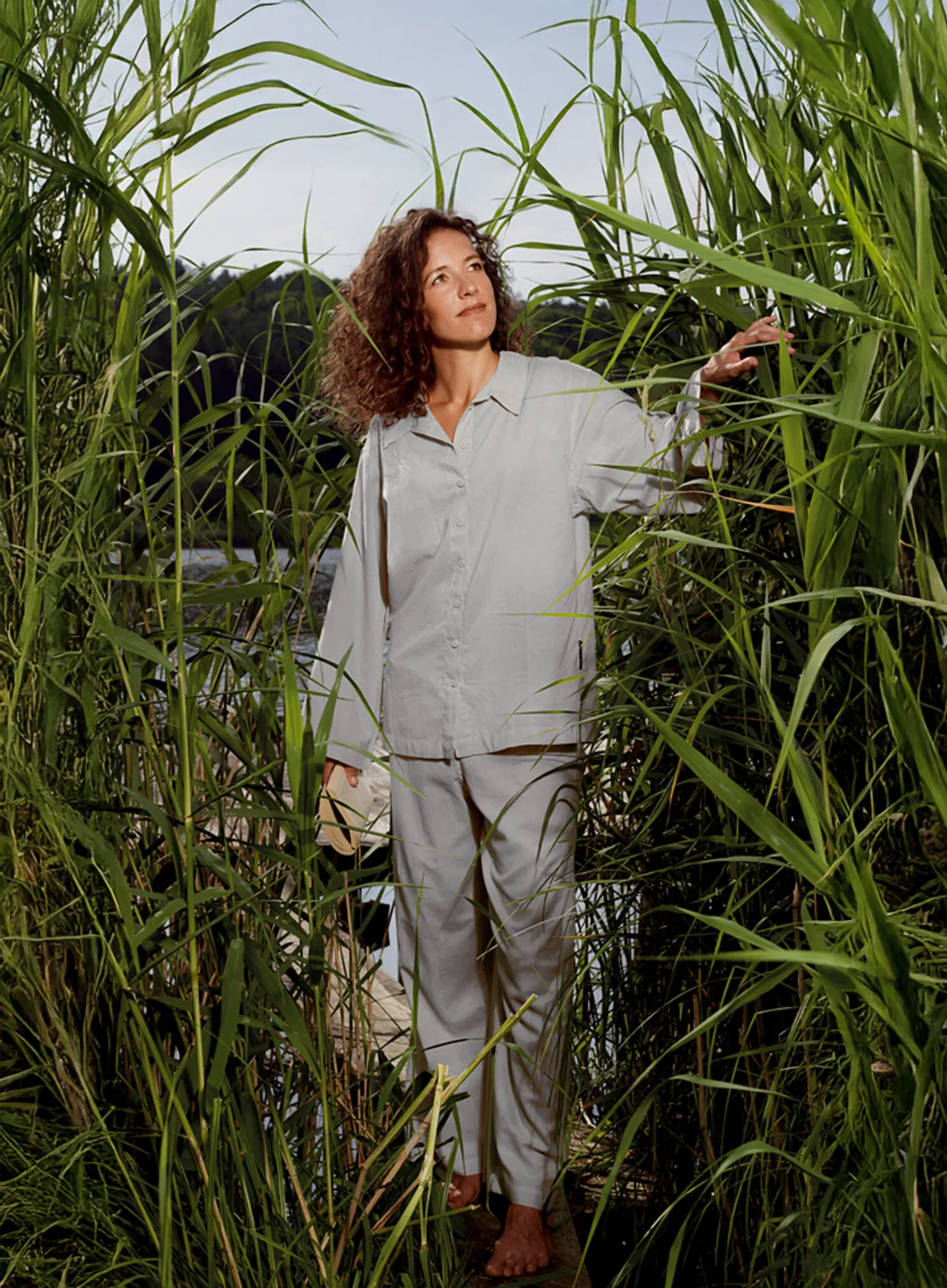 Ženska pižama Cocoon Travel Pyjama - Insect Shield - safari grey