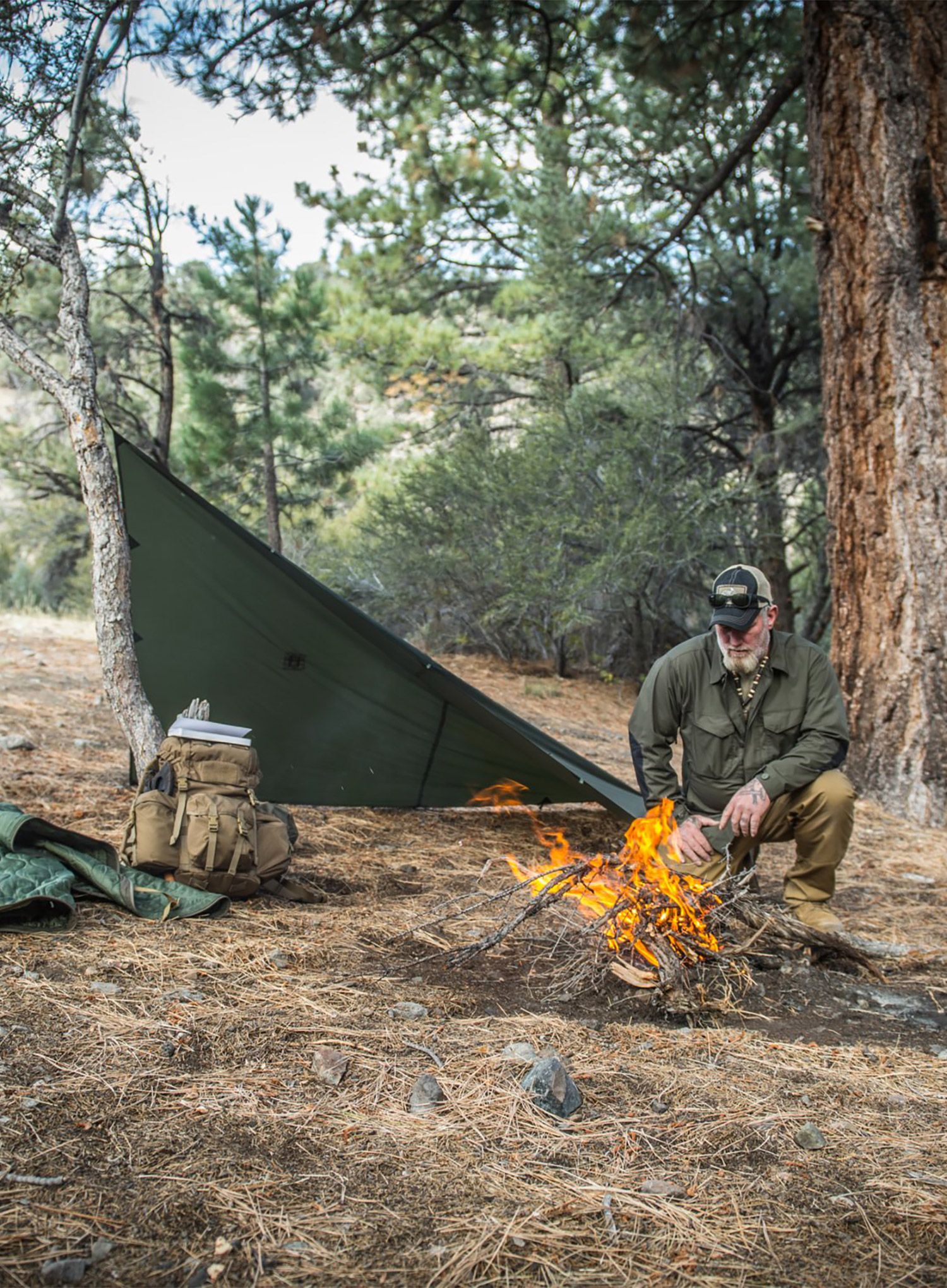 Ponjava Helikon-Tex Supertarp Small - olive green