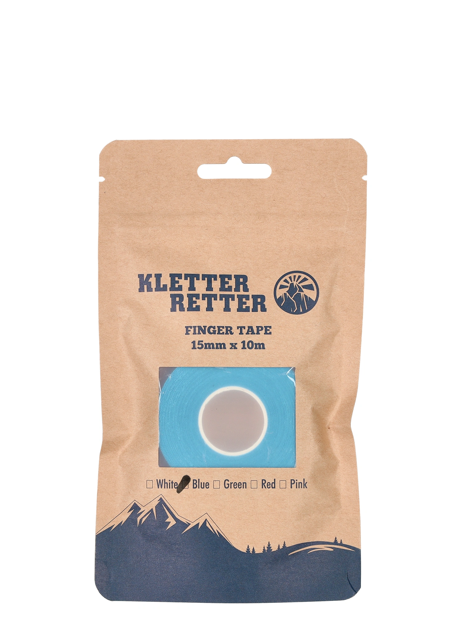 Trak za prste Kletter Retter Finger Tape 15 mm 10 m - blue