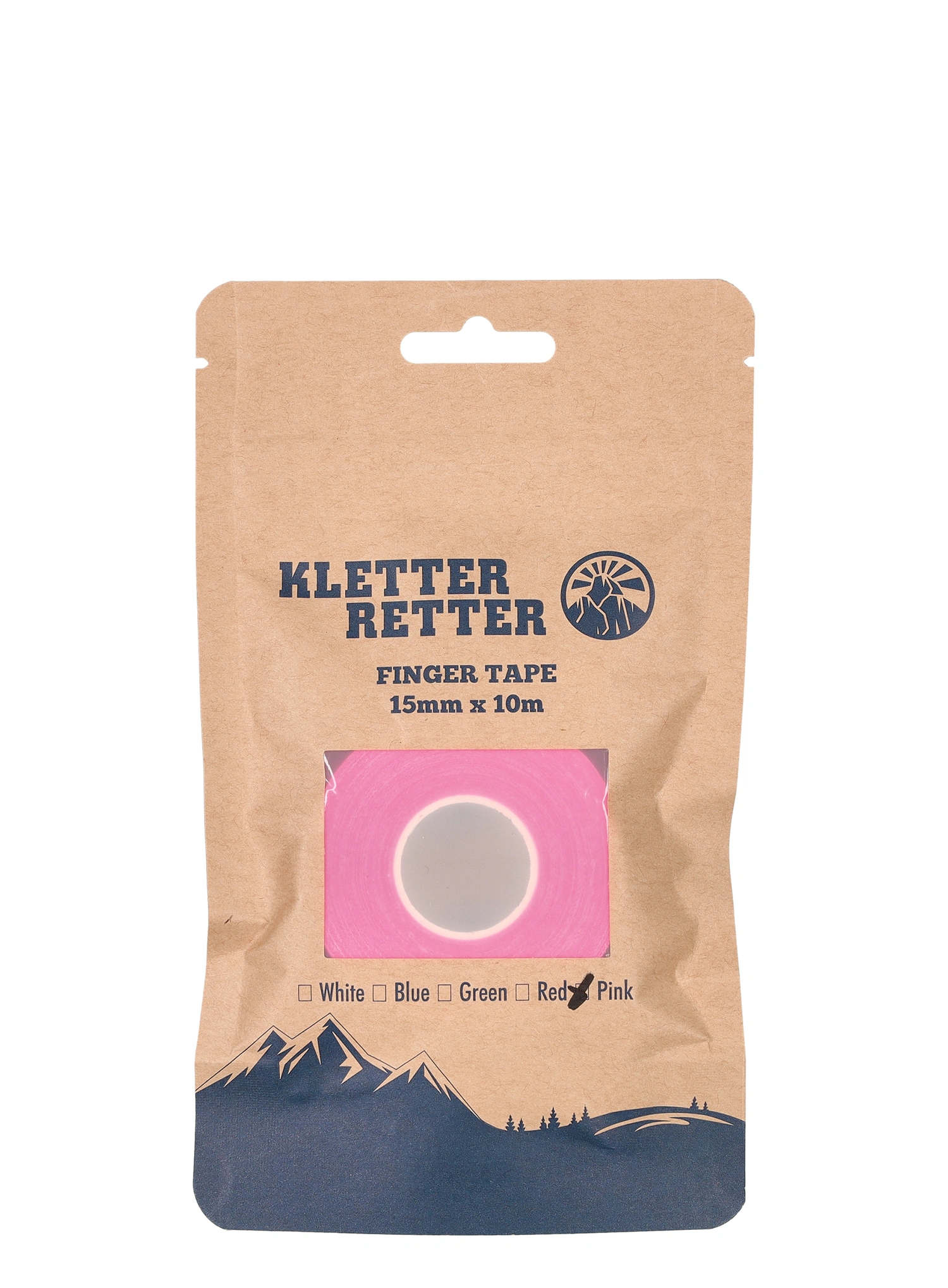 Trak za prste Kletter Retter Finger Tape 15 mm 10 m - pink