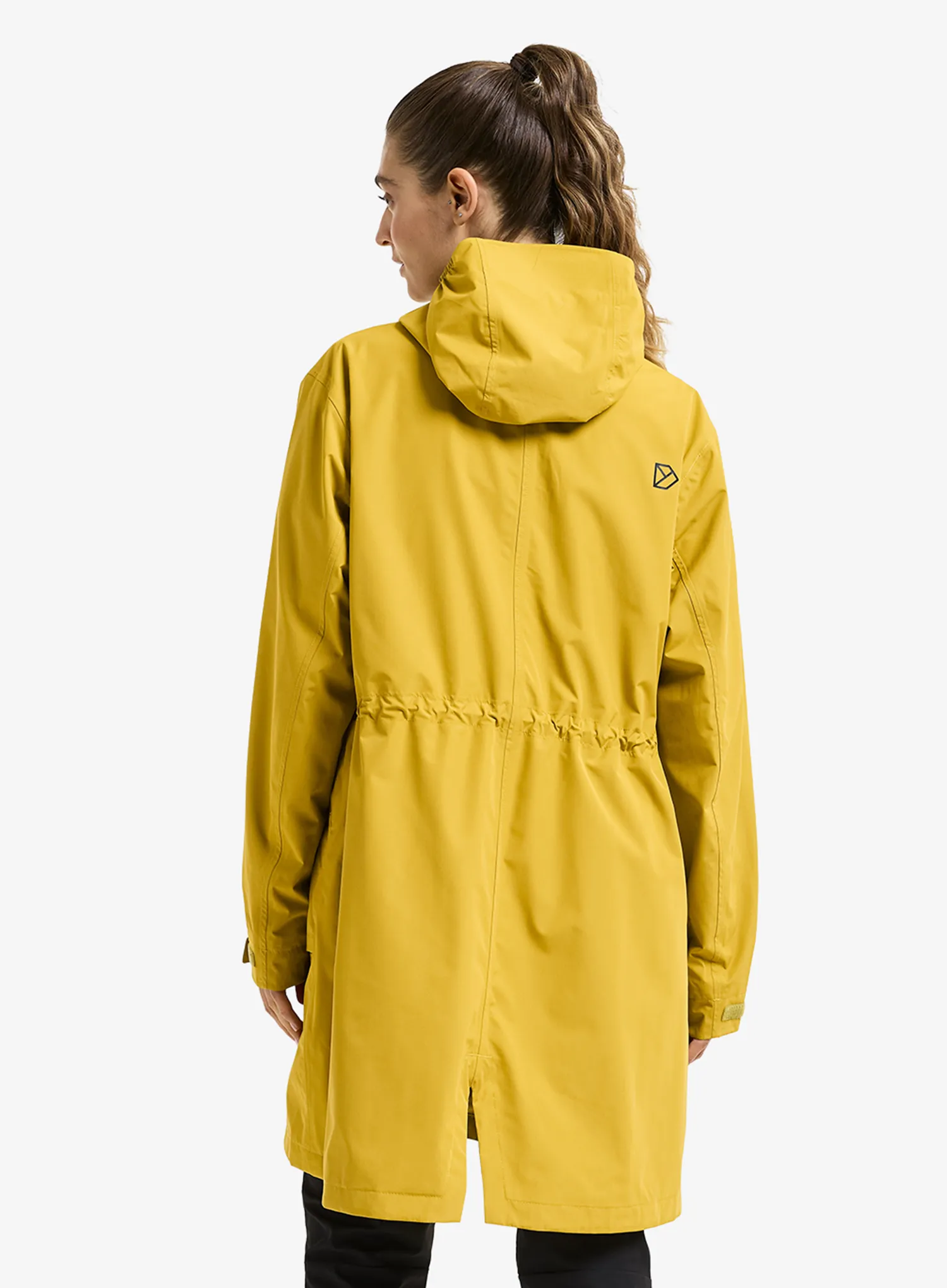 Ženska nepremočljiva jakna Didriksons Eliana Parka - yellow pollen
