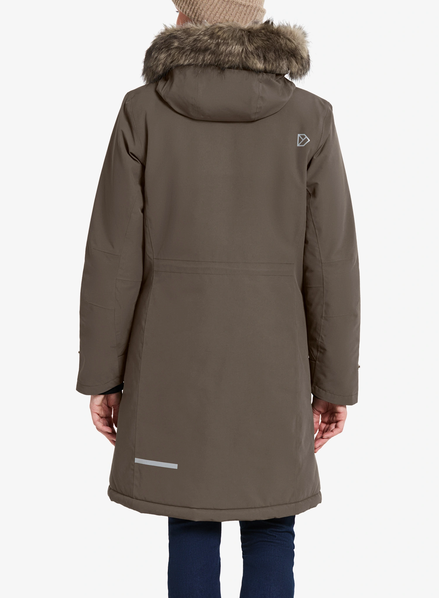 Ženska zimska jakna Didriksons Erika Parka 3 - mocha brown