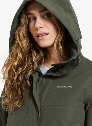 Ženski plašč Didriksons Selina Parka - deep green