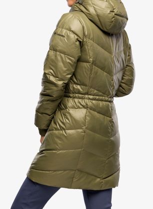 Puhast plašč Columbia Icy Heights II Down Mid Jacket - stone green gunmetal