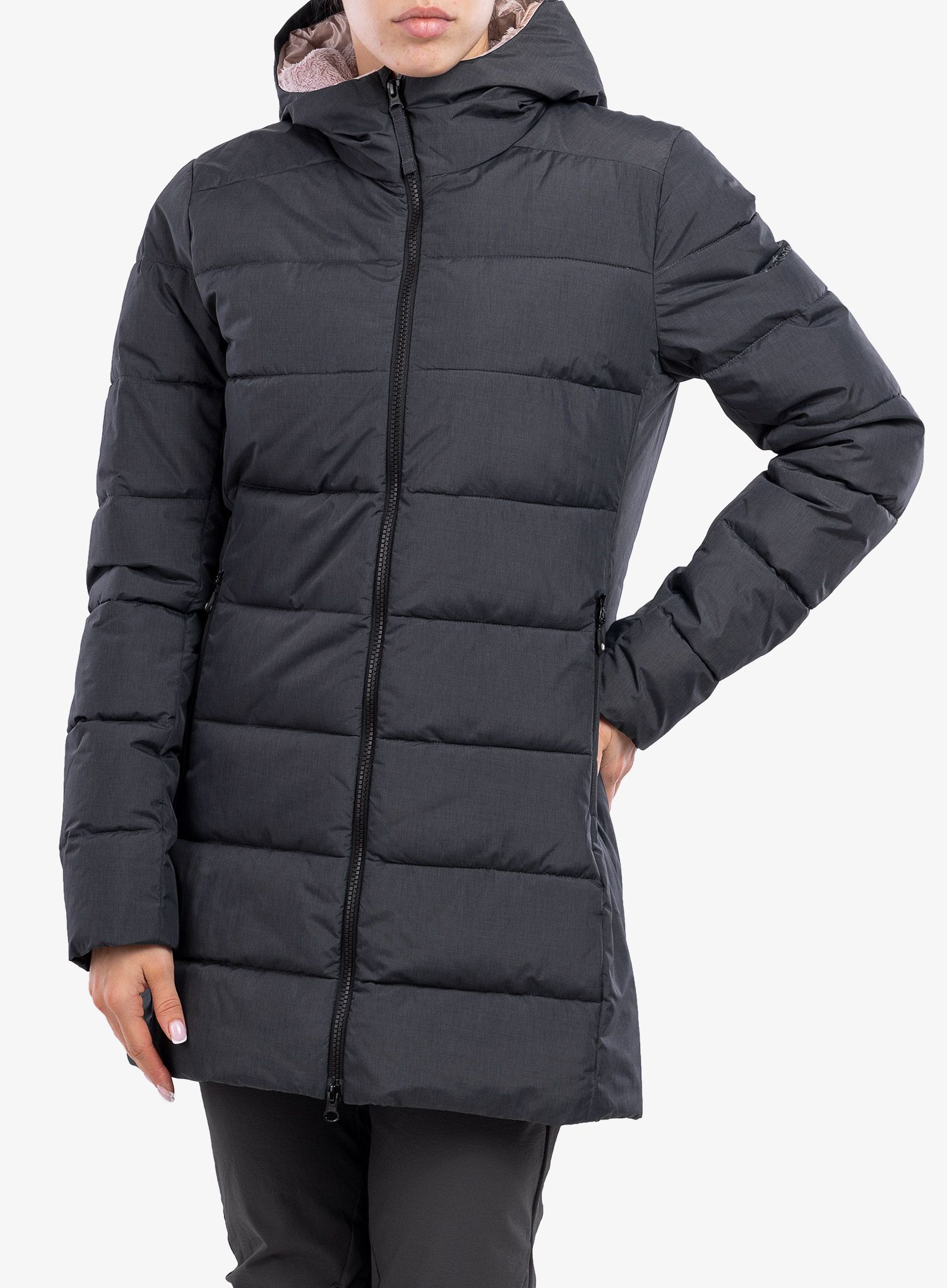 Ženski plašč Montura Elisir Parka - dark grey/dust rose