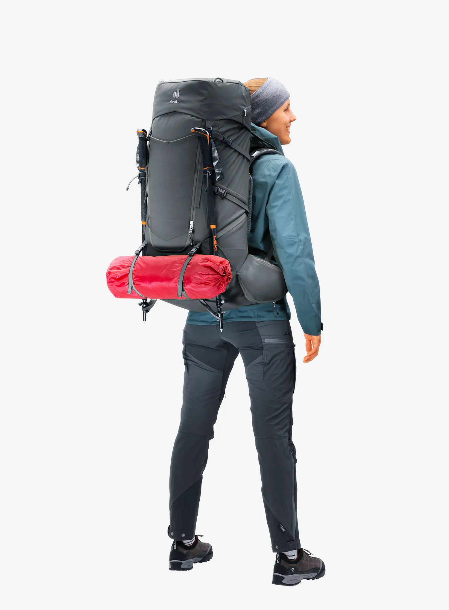 Ženski nahrbtnik Deuter Aircontact Core 55 + 10 SL - graphite