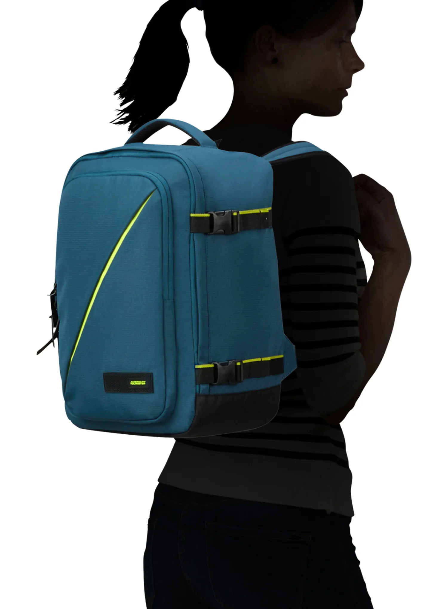 Nahrbtnik za letalo American Tourister Take2cabin S - harbor blue