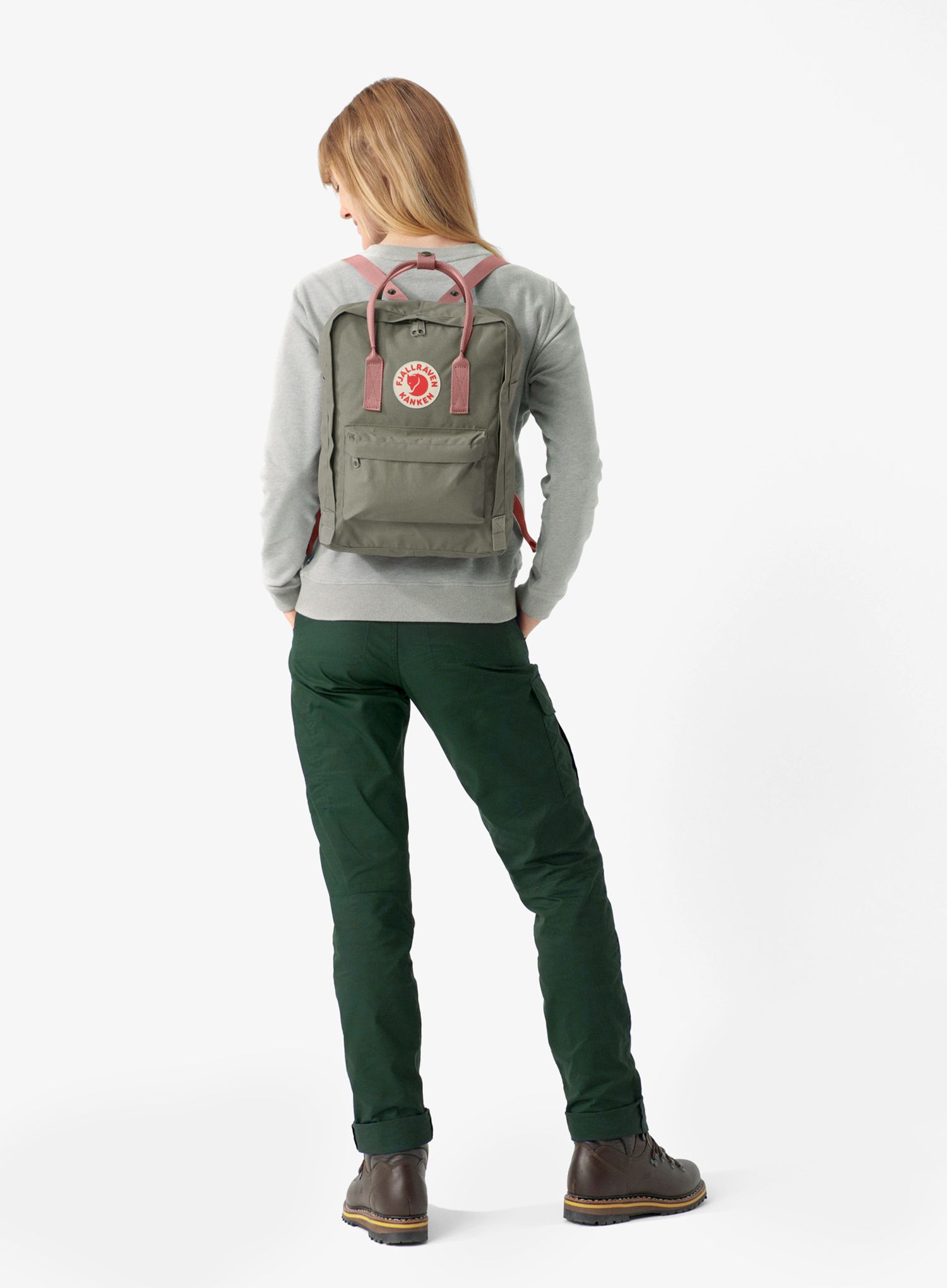 Mestni nahrbtnik Fjallraven Kanken - fog/pink