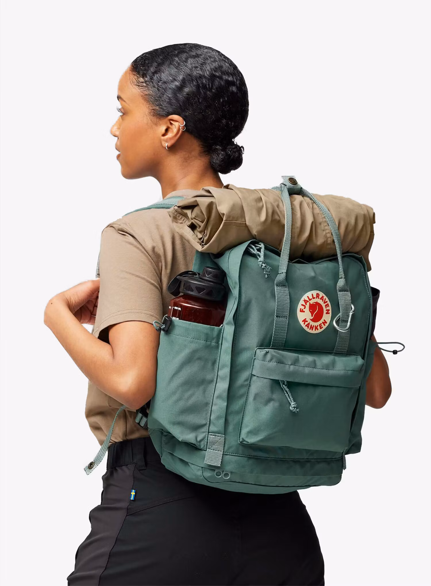 Mestni nahrbtnik Fjallraven Kanken Outlong - frost green