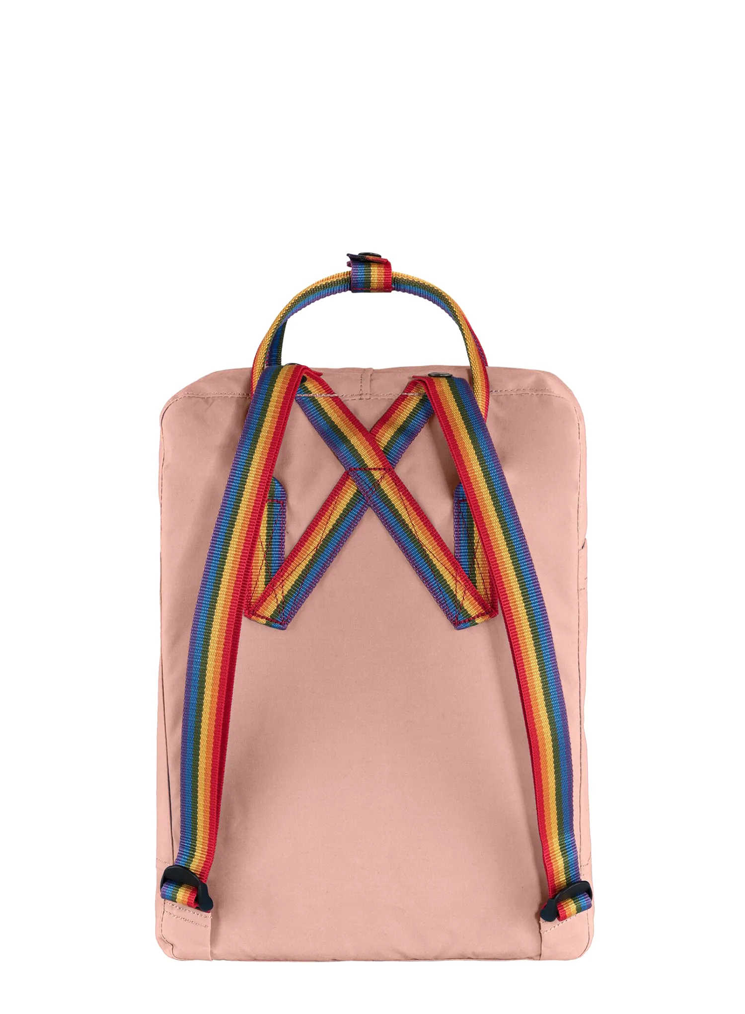 Mestni nahrbtnik Fjallraven Kanken Rainbow - chalk rose/rainbow