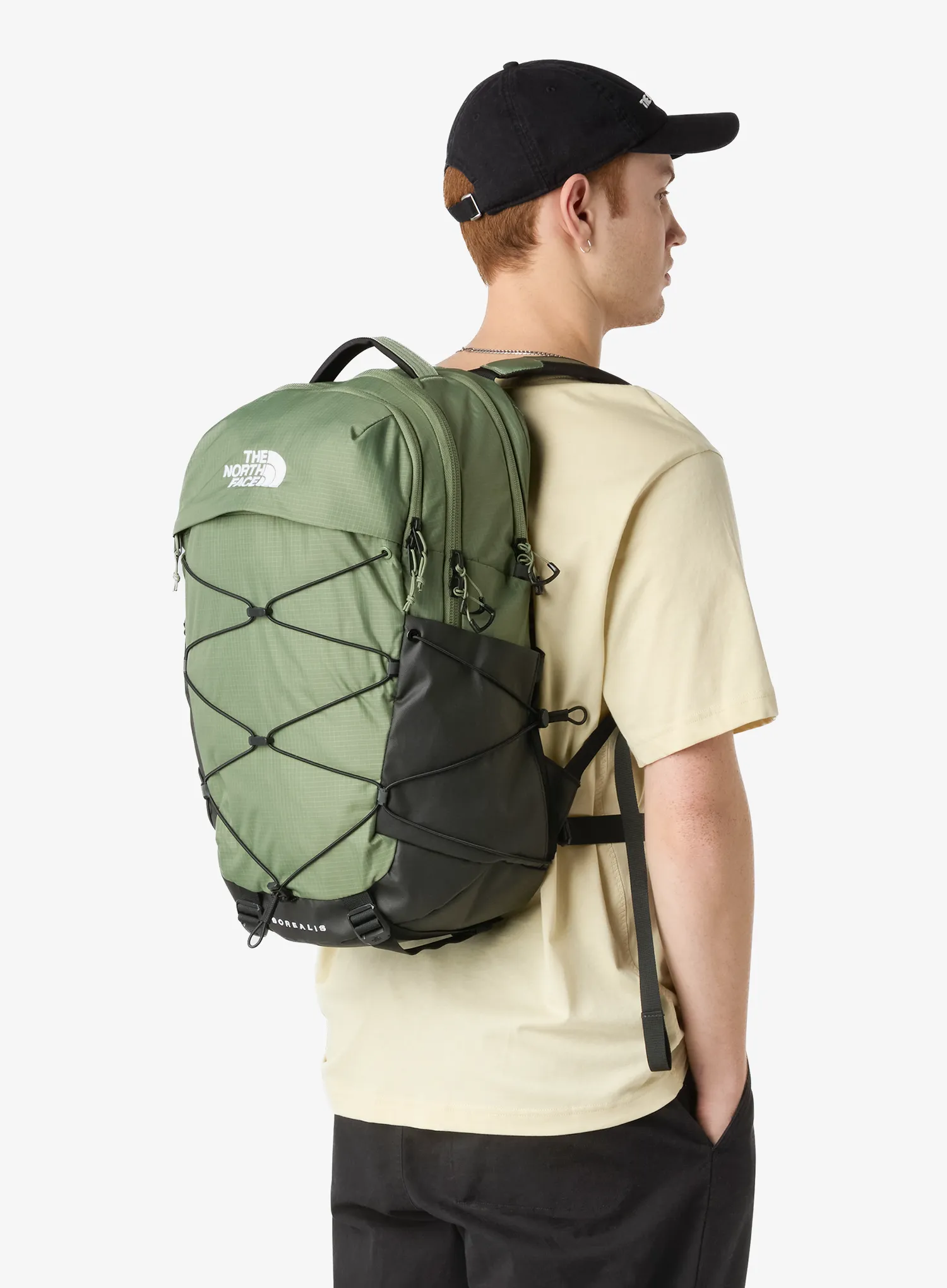 Mestni nahrbtnik The North Face Borealis - bark mist/tnf black