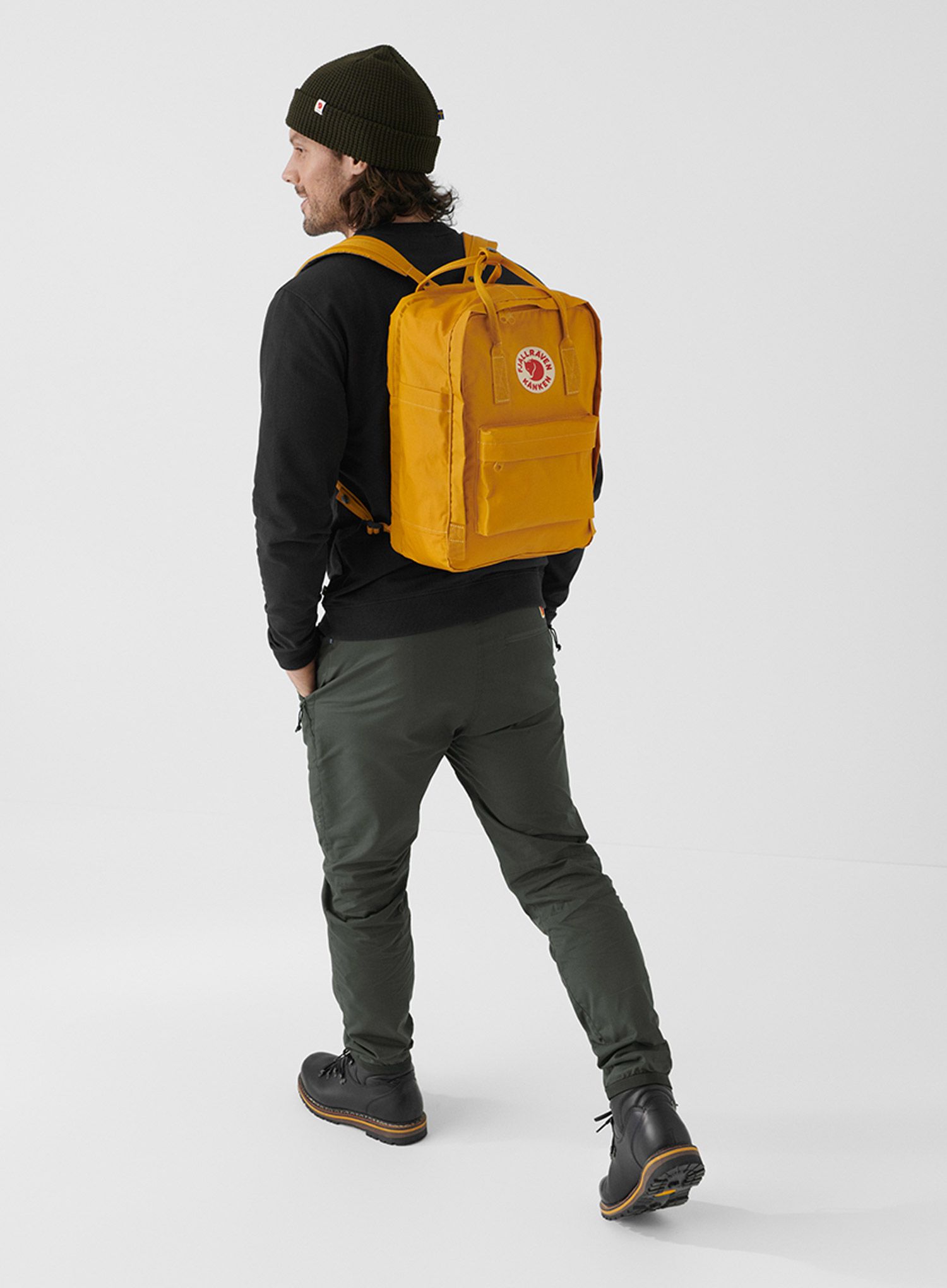 Nahrbtnik za prenosnik Fjallraven Kanken Laptop 15 - ochre/ochre
