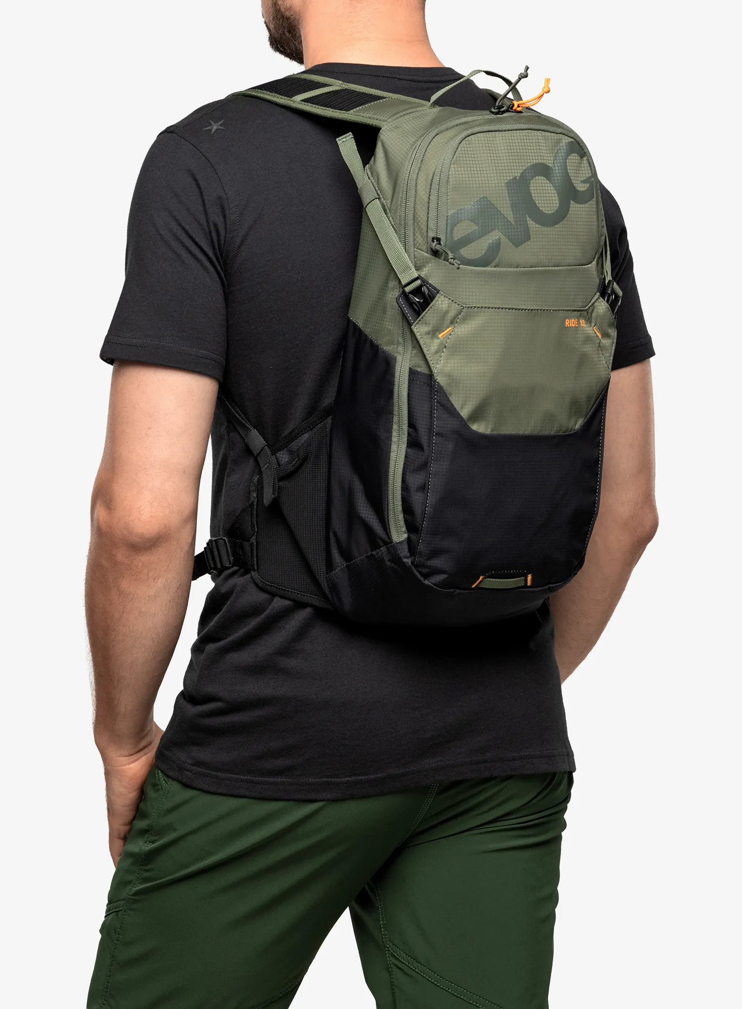 Kolesarski nahrbtnik Evoc Ride 12 - dark olive/black