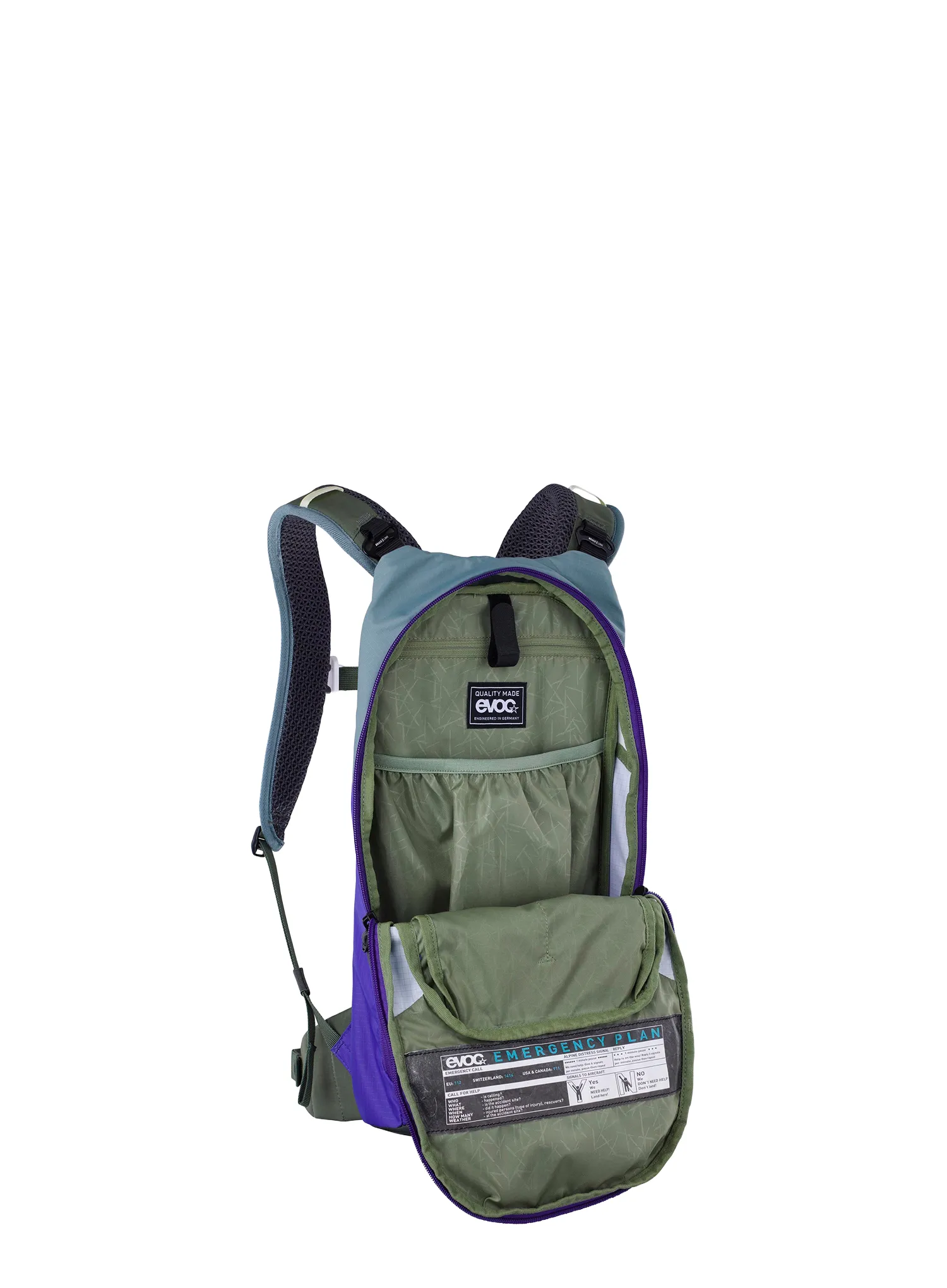 Kolesarski nahrbtnik Evoc Stage 6 - steel/violet/dark olive