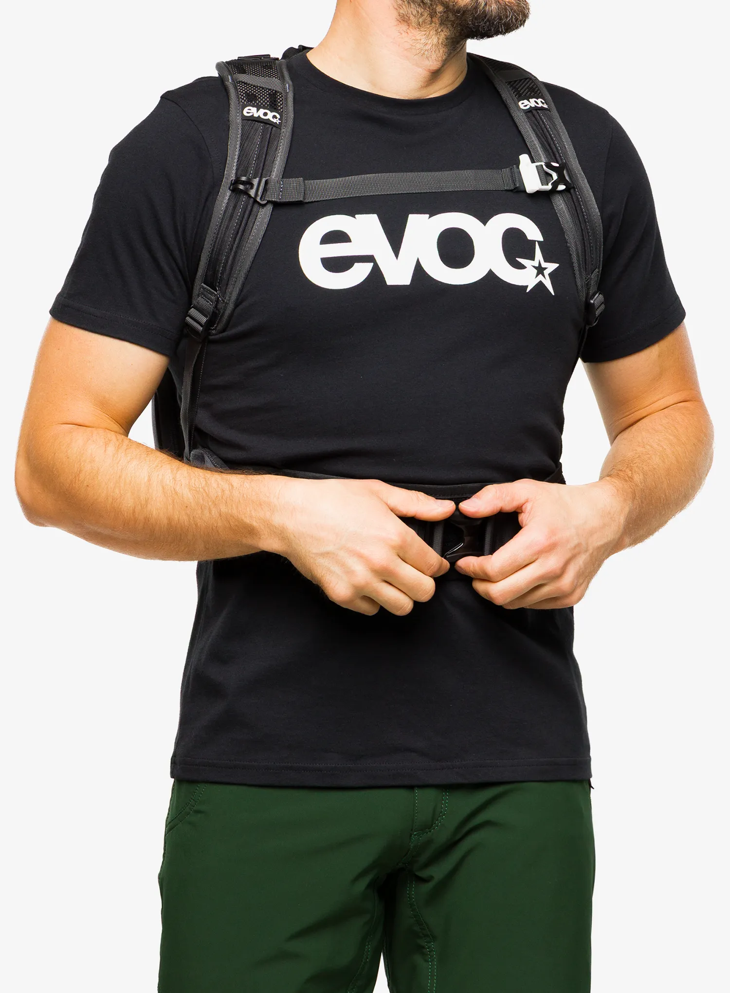 Kolesarski nahrbtnik Evoc Stage Capture 16 - heather carbon grey