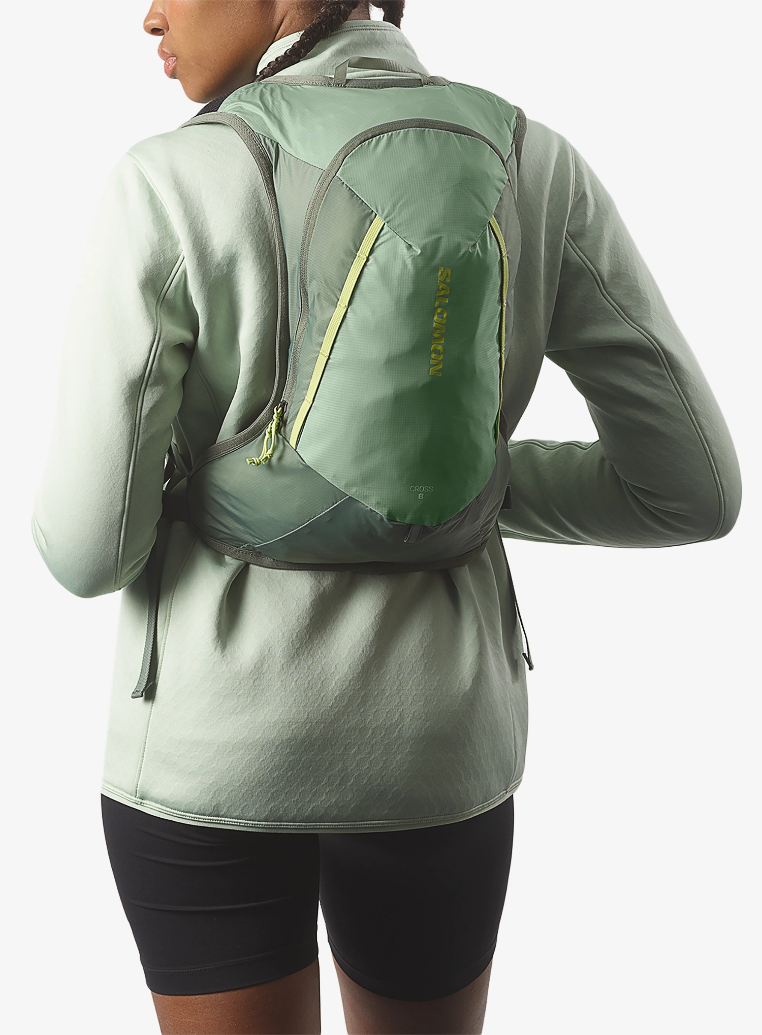 Nahrbtnik Salomon Cross 8 - green milieu/agave/sharp