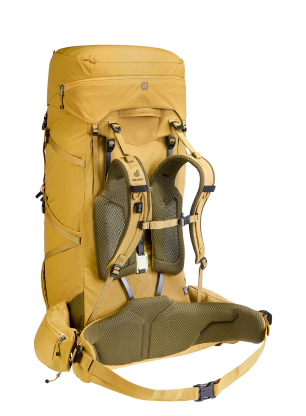 Ženski pohodniški nahrbtnik Deuter Aircontact Core 65 + 10 SL - savanna/nori